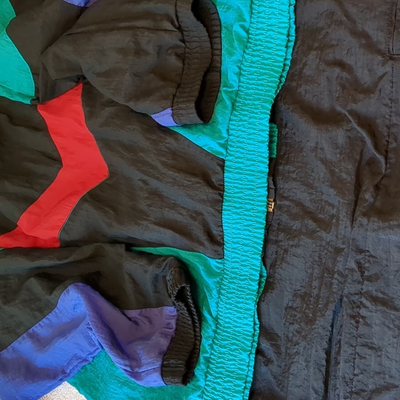 Adidas Multicolor Retro Lined Tracksuit Windbreaker& Pant. Both are Medium - Picture 12 of 16